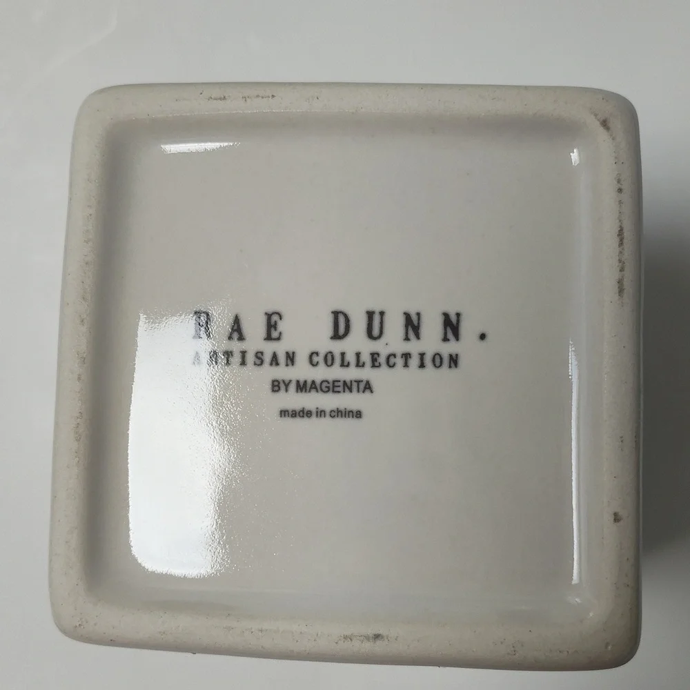 Rae Dunn White Ceramic Pencil Holder